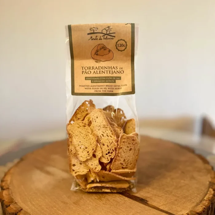 Torradinhas Pão Alentejano com Flor de Sal e Ervas do Monte